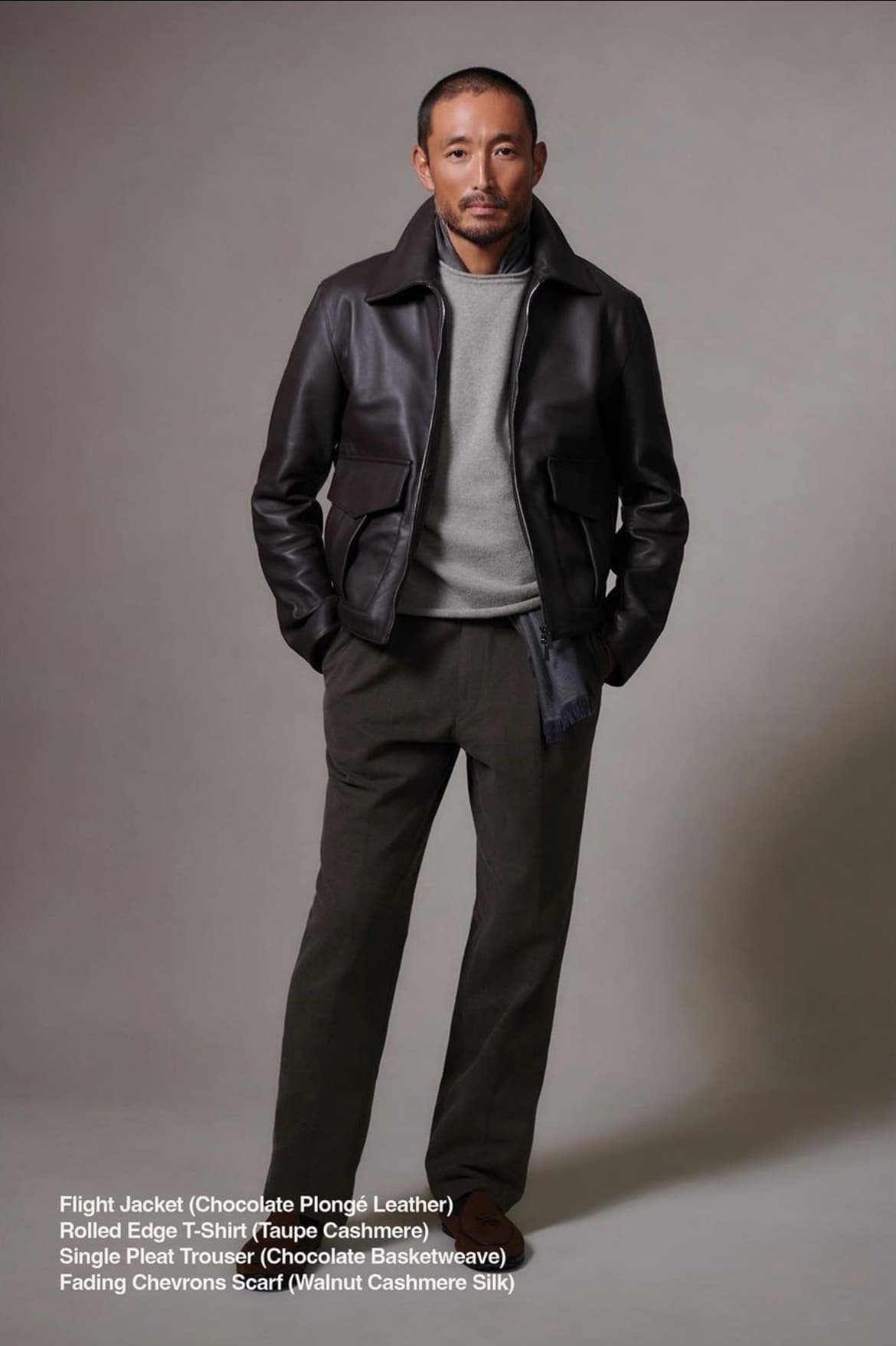 Refined Aviation-Inspired Menswear Look